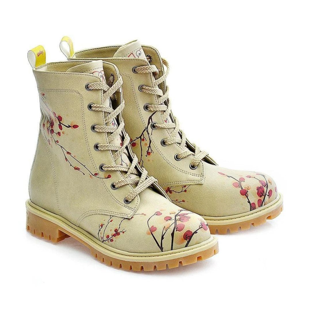 Goby-Stiefel-CHERRY BLOSSOM , woemen boots for winter Schnürstiefel