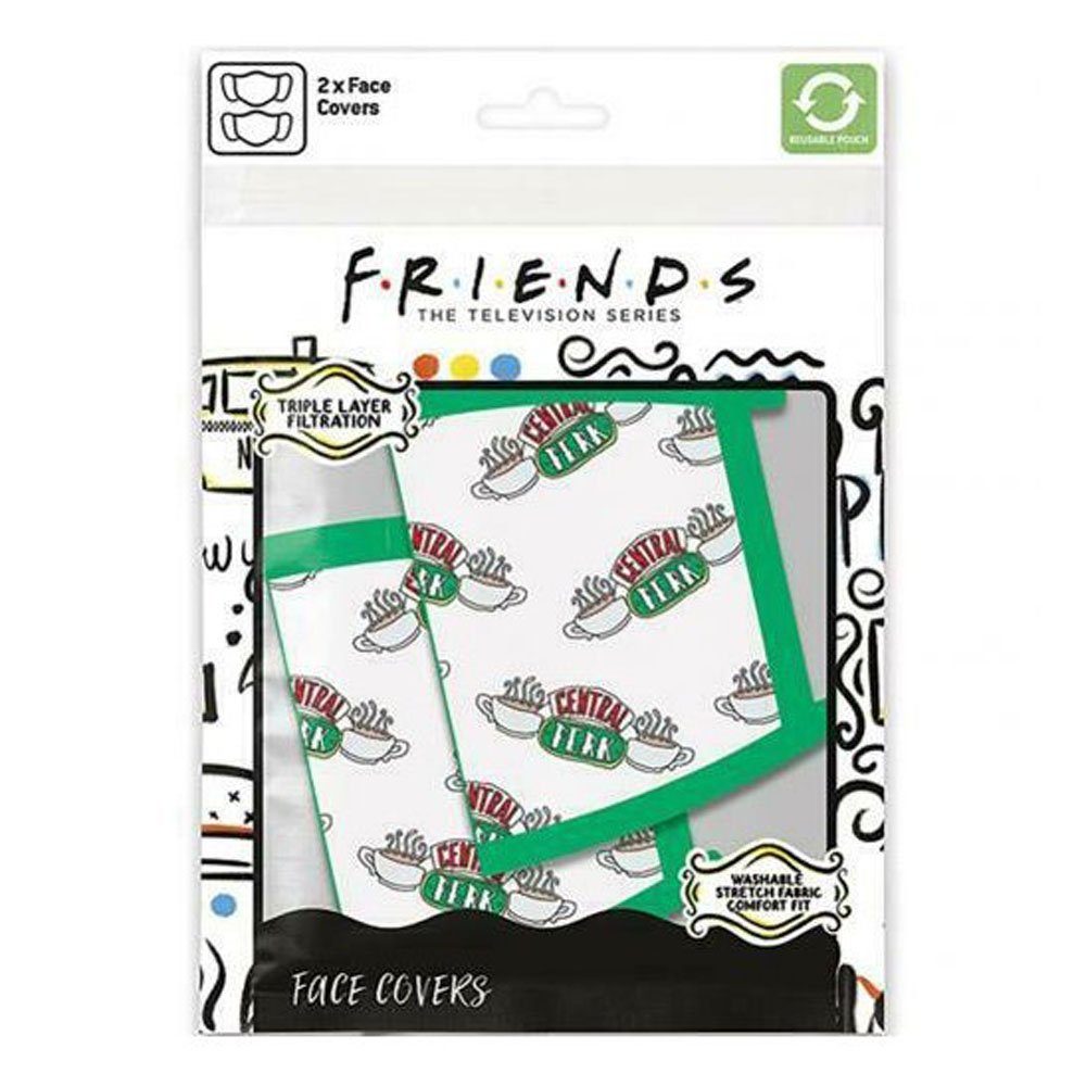 Metamorph Verkleidungsmaske Friends 'Central Perk' Stoffmasken Doppelpack, Auch im Café der Friends wird lässig Mundschutz getragen