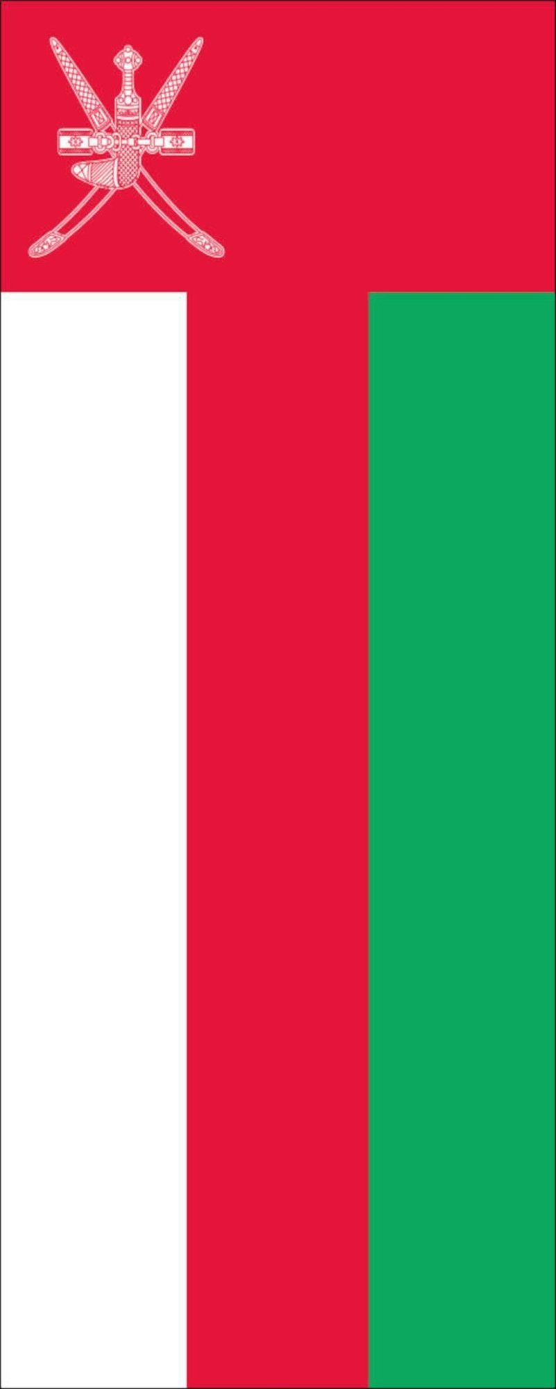 Oman Hochformat Flagge Flagge flaggenmeer g/m² 110