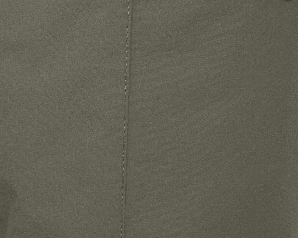 Bergson Outdoorhose VIDAA COMFORT Capri (slim) Damen 3/4 Wanderhose, leicht, strapazierfähig, Normalgrößen, grau/grün
