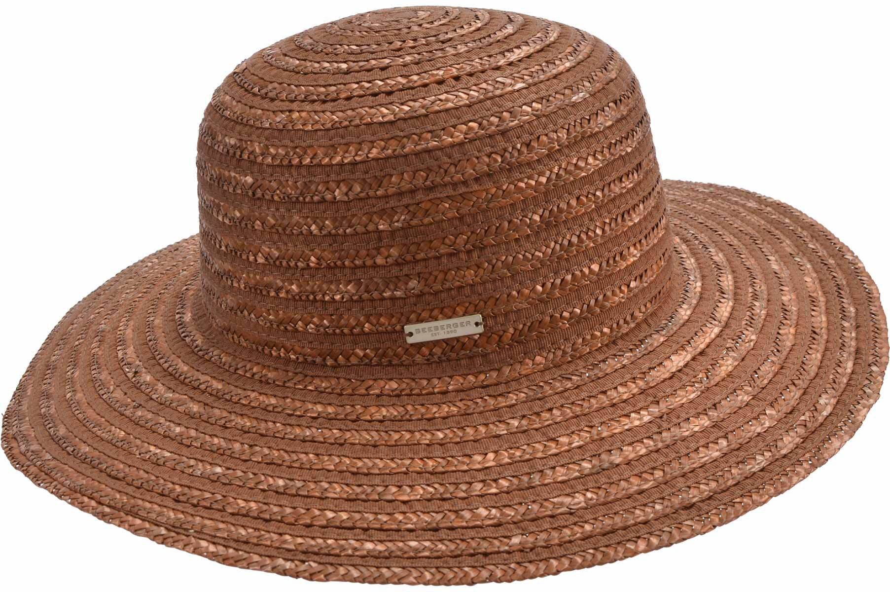 Seeberger Strohhut Strohborte Flapper mit Ripseinsatz 55546-0