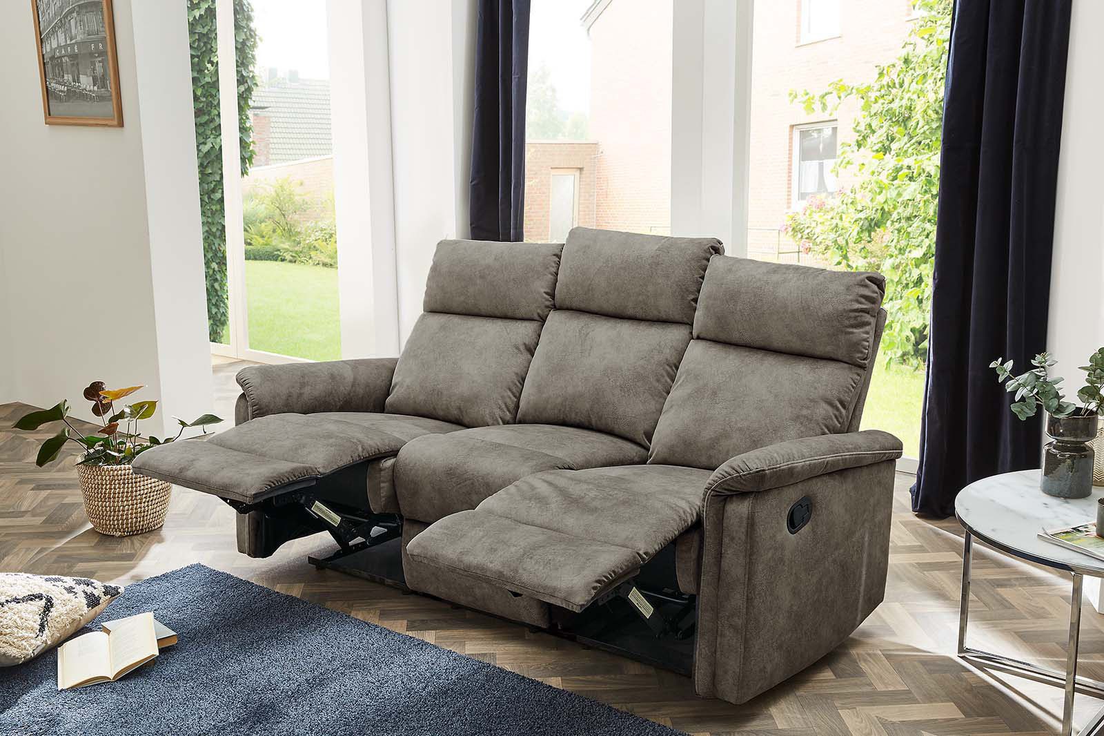 Jockenhöfer Gruppe 3-Sitzer Amrum, B: 180 cm, mit Relax- & Liegefunktion, Taschenfederkern-Polsterung