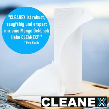 MAVURA Papierküchenrolle CLEANEX Bambus Küchenrolle Küchentücher Bambustücher Allzwecktücher, wiederverwendbar waschbar nachhaltig saugstark [50 Blatt]