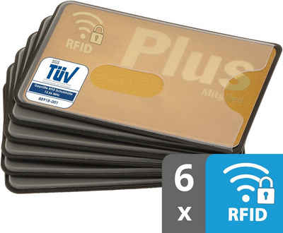 valonic Etui valonic - Kreditkartenhüllen RFID-Block 6 Stück 59 x 91 mm