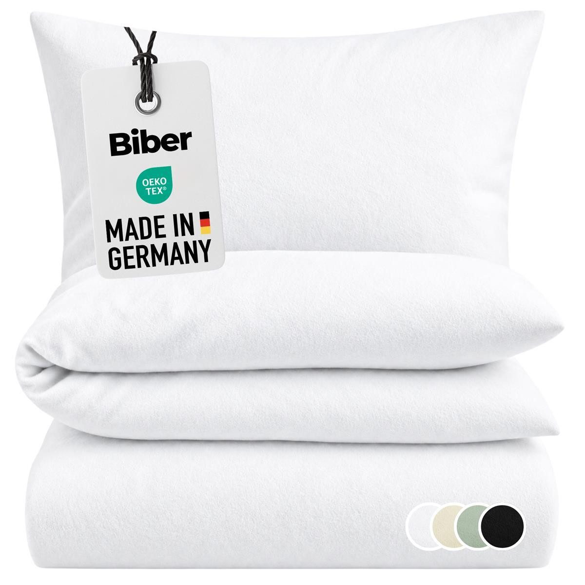 Carpe Sonno Bettwäsche Warme Biber Bettwäsche 135x200 155x220 - 100% Baumwolle Winter Flanell, Biber, 2 teilig, MADE IN GERMANY
