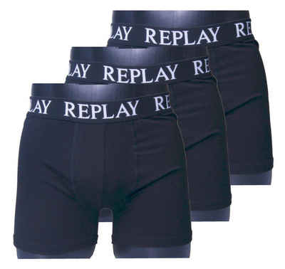 Replay Boxershorts Herren Boxershorts in 3er Pack (3-St., 1 x 3 Stk)