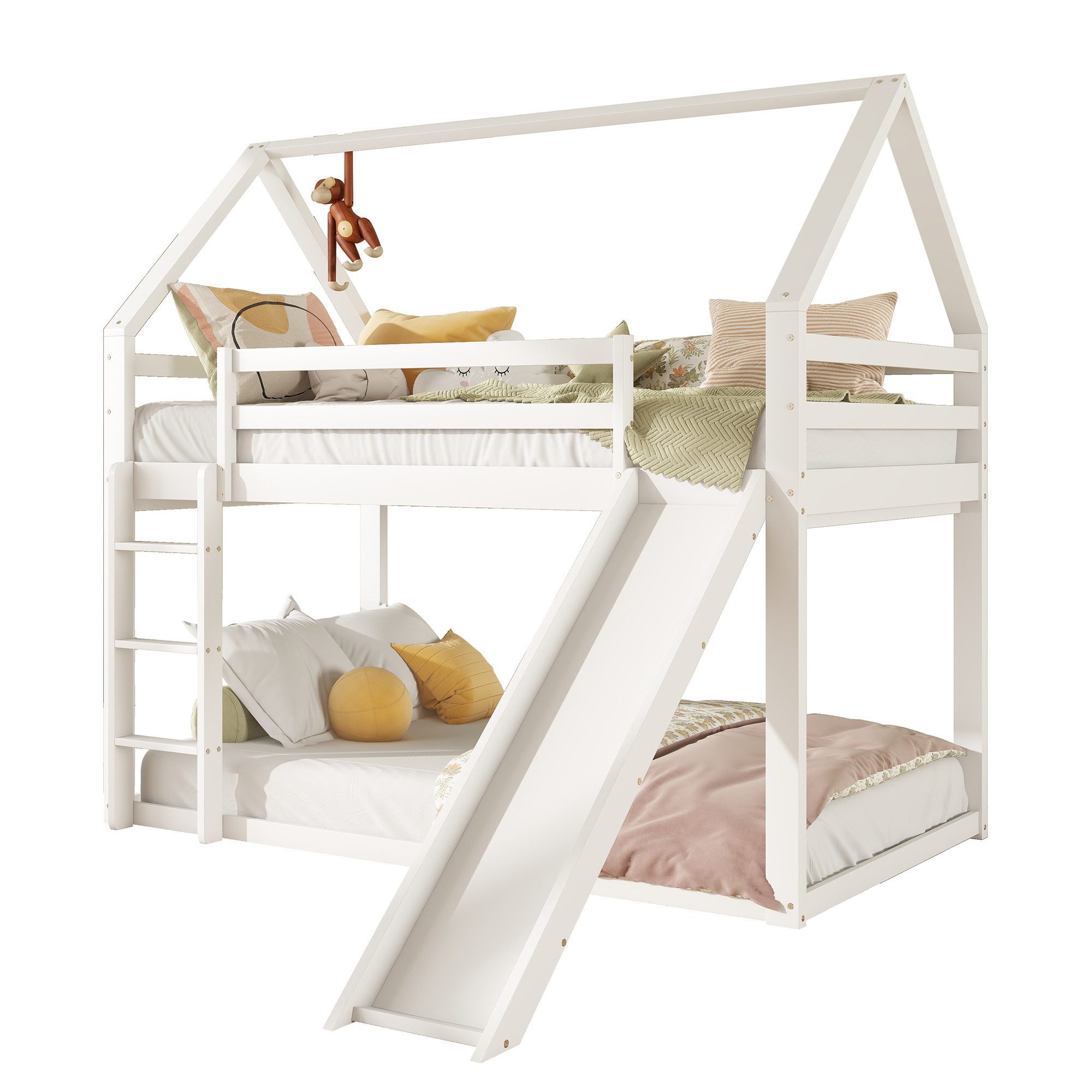 Flieks Etagenbett, Hochbett Kiefernholz Kinderbett mit günstig online kaufen
