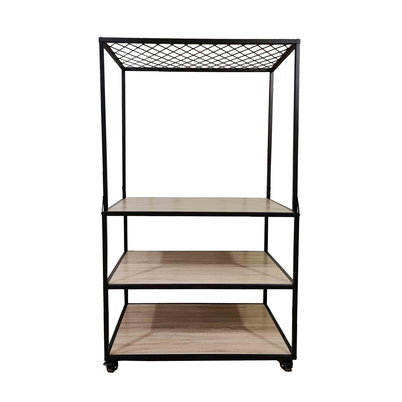 HTI-Line Regalwagen »Verkaufstisch auf Rollen«, Mit Rollen ...