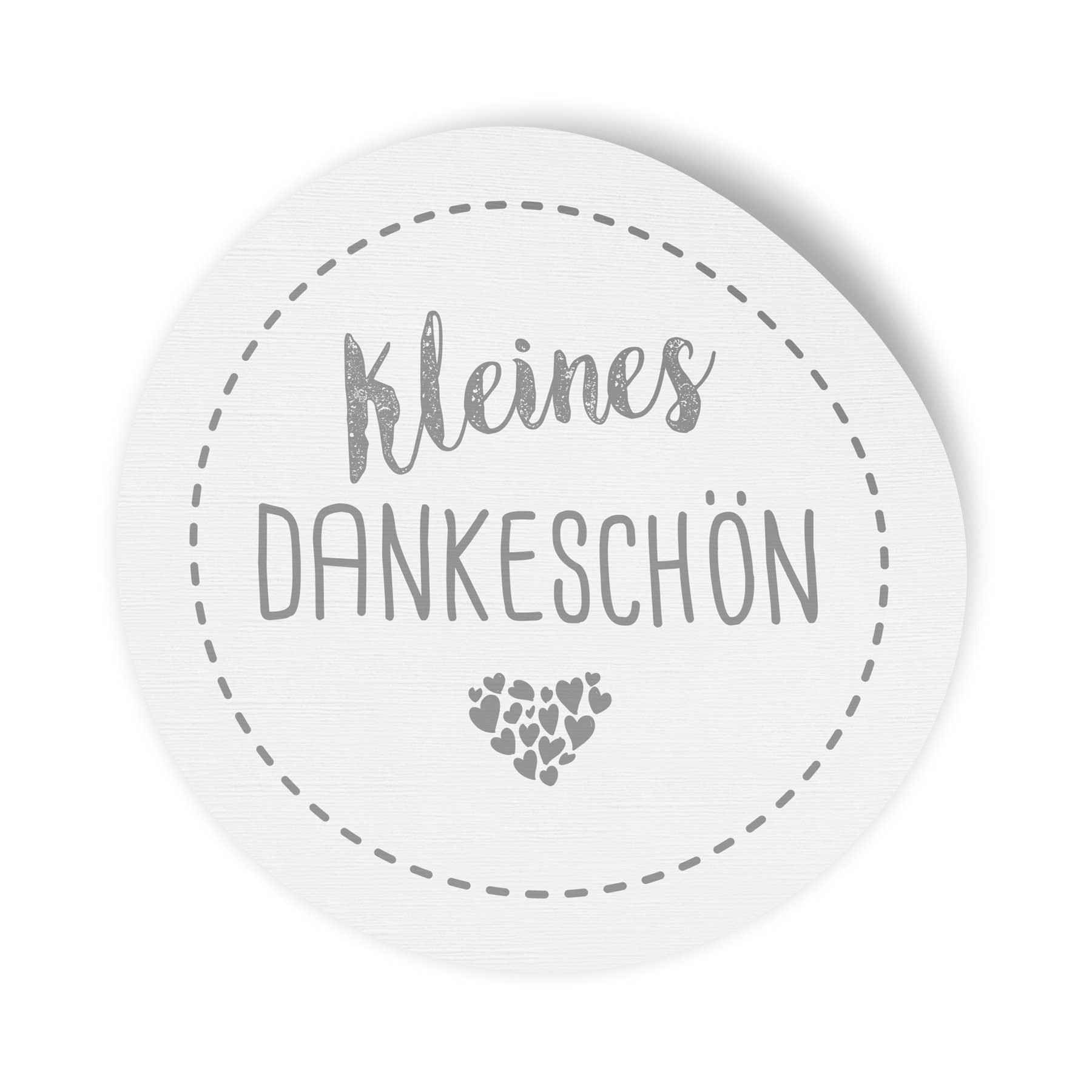 itenga Aufkleber 24x Sticker Aufkleber Kleines Dankeschön Weiß, Durchmesser 2,5 cm (Mot