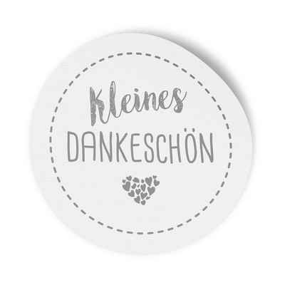 itenga Aufkleber 24x Sticker Aufkleber Kleines Dankeschön Weiß, Durchmesser 2,5 cm (Mot