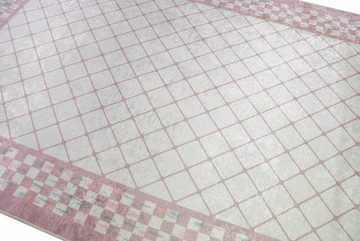 Teppich Teppich design Wohnzimmerteppich modern waschbar in rosa, Teppich-Traum, rechteckig, Höhe: 5 mm