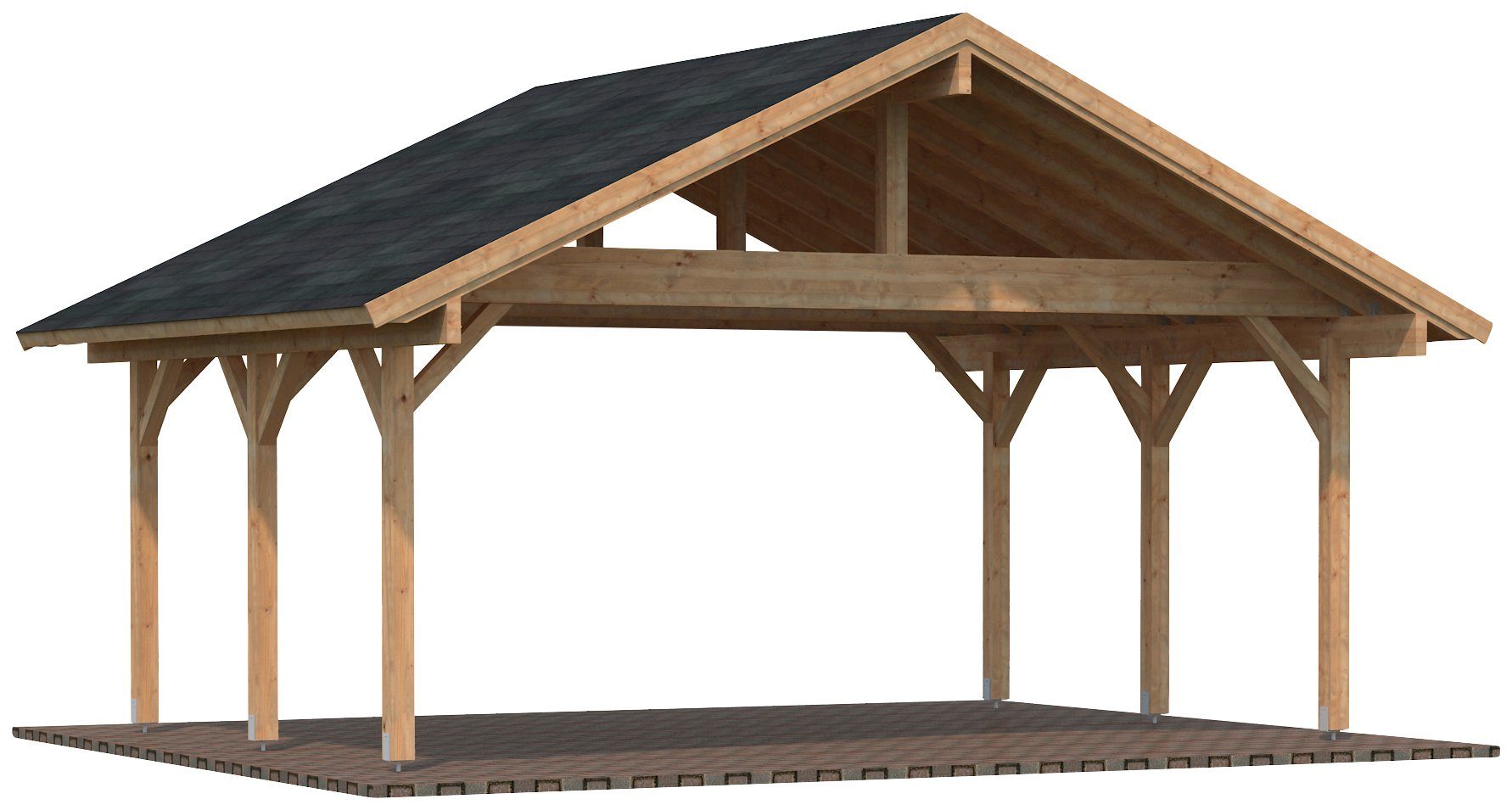 Palmako Robert, 635x510 cm BxT: Einzelcarport