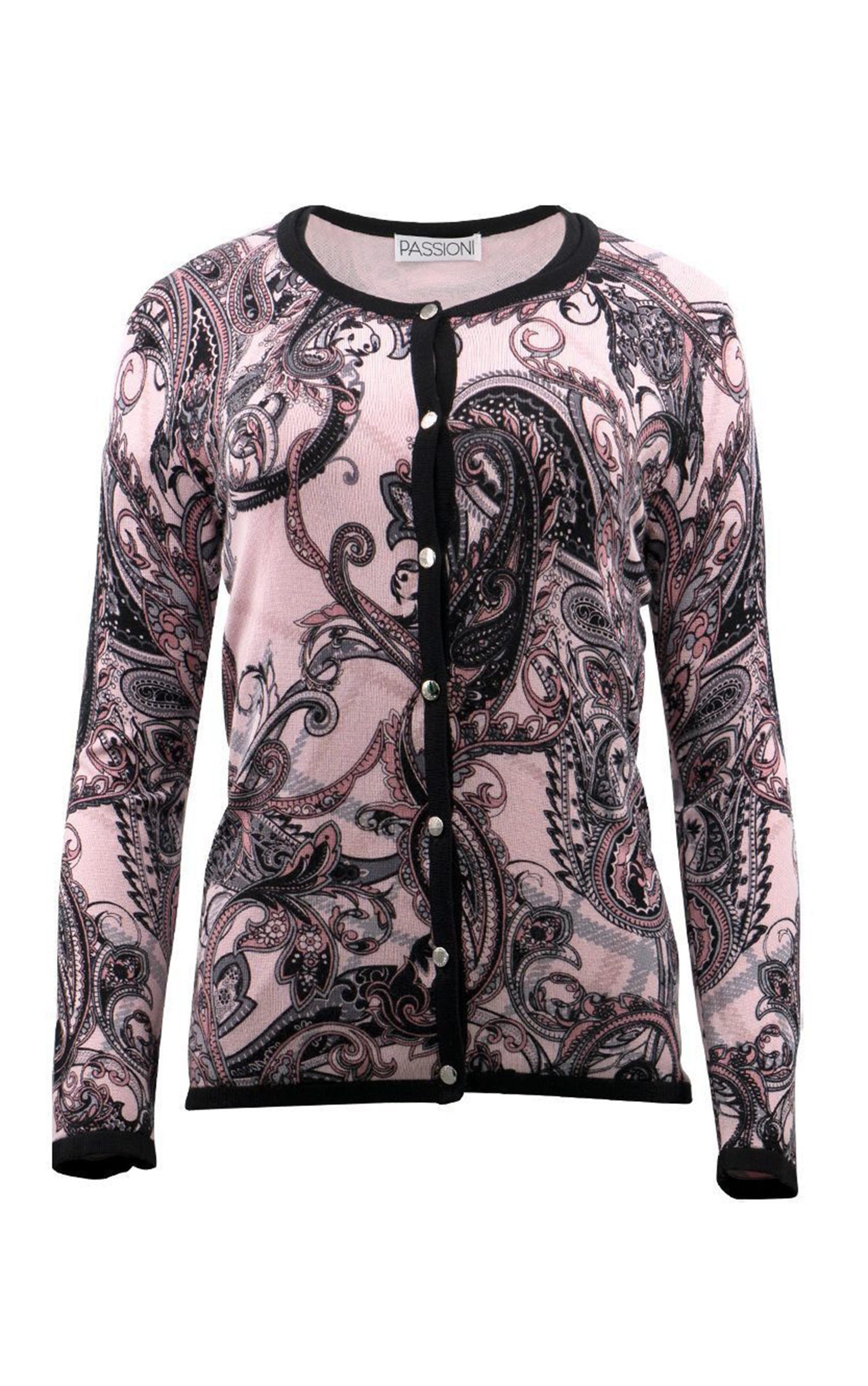 Passioni 2-in-1-Strickjacke Twinset mit Paisleyprint günstig online kaufen