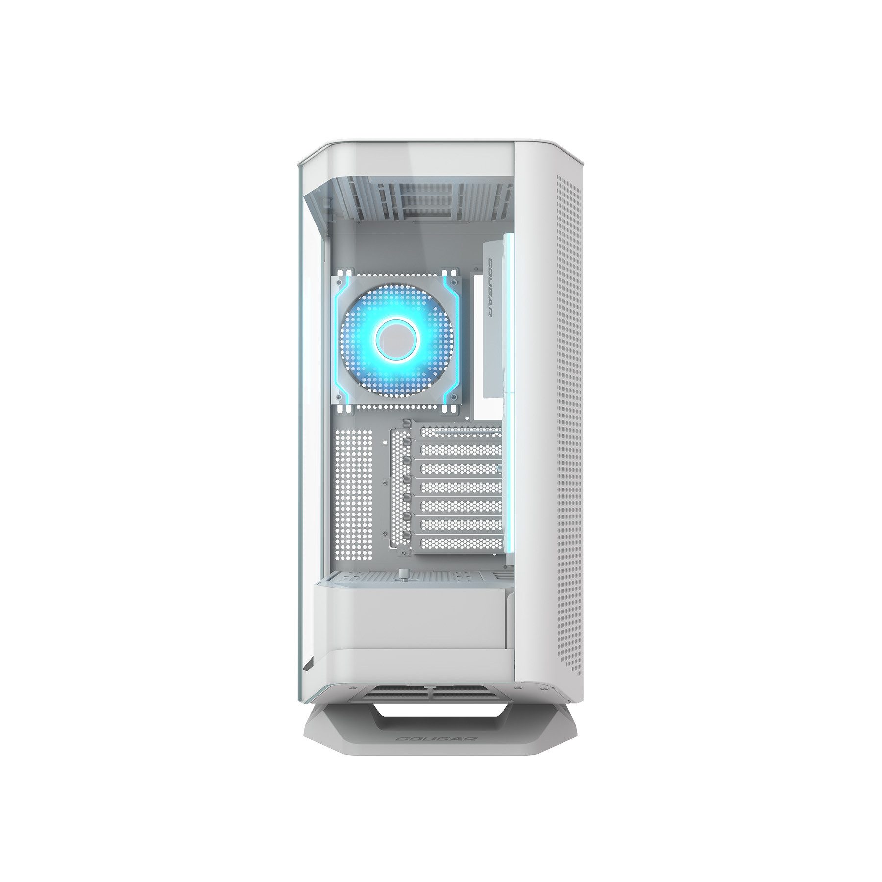 Cougar Gaming-Gehäuse FV270 BK, Midi-Tower, USB/Audio, 2x USB 3.0, 1x USB 3.2 Gen2 Type-C, ATX, schwarz, 4 Lüfter vormontiert