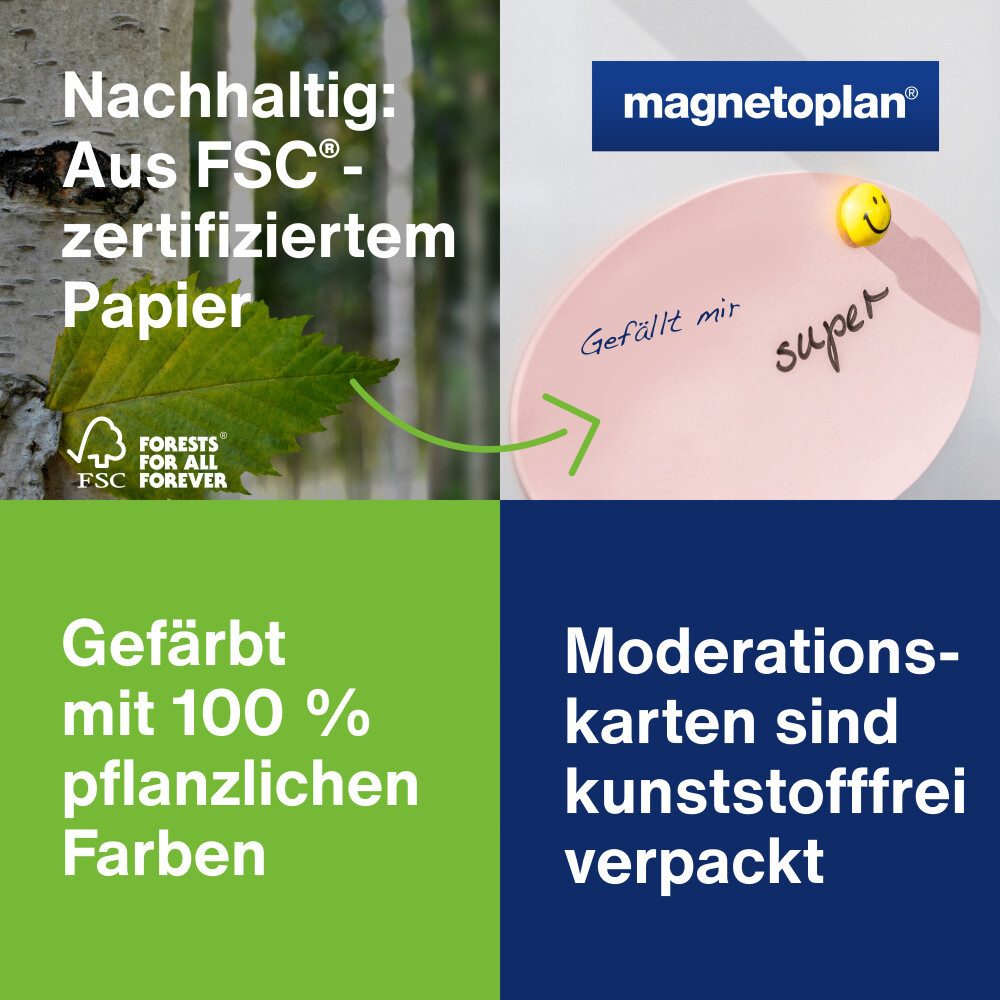 magnetoplan® Moderationskoffer Moderationskoffer Kompakt - 47x17x34 cm - Aluminium Grau - 2118 Teile