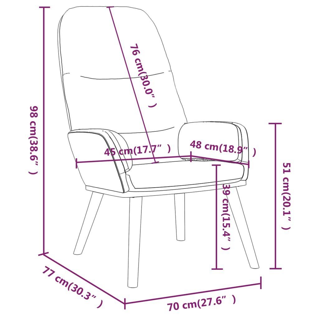 Relaxsessel Stoff Sessel furnicato Hellgrau