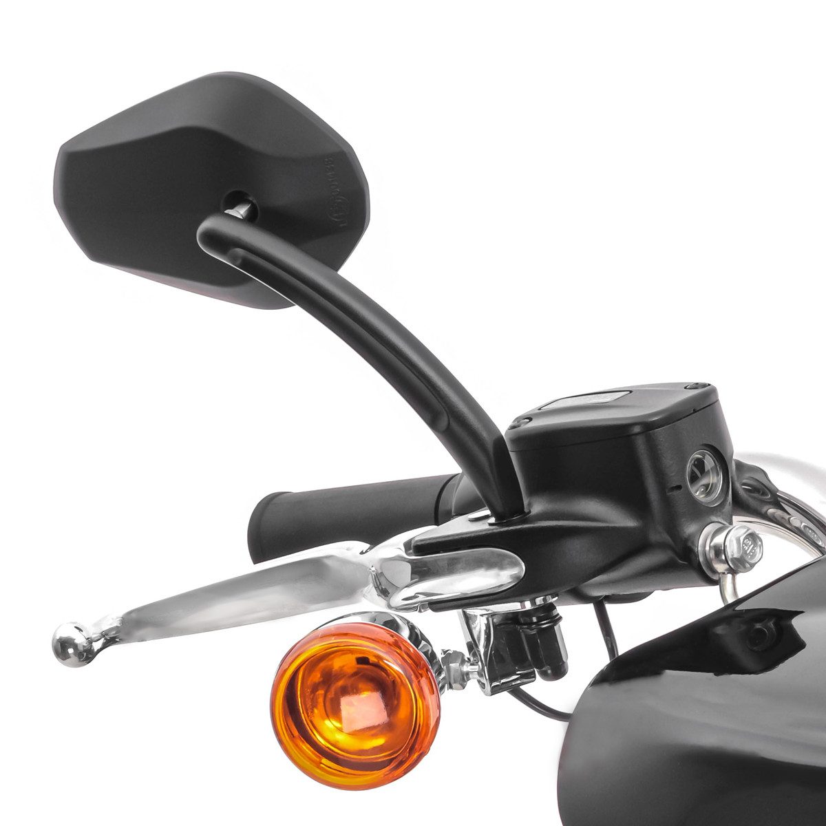 Craftride Motorradspiegel Motorrad Spiegel mit E-Prüfzeichen HDE2 kompatibel mit Harley-Davidson