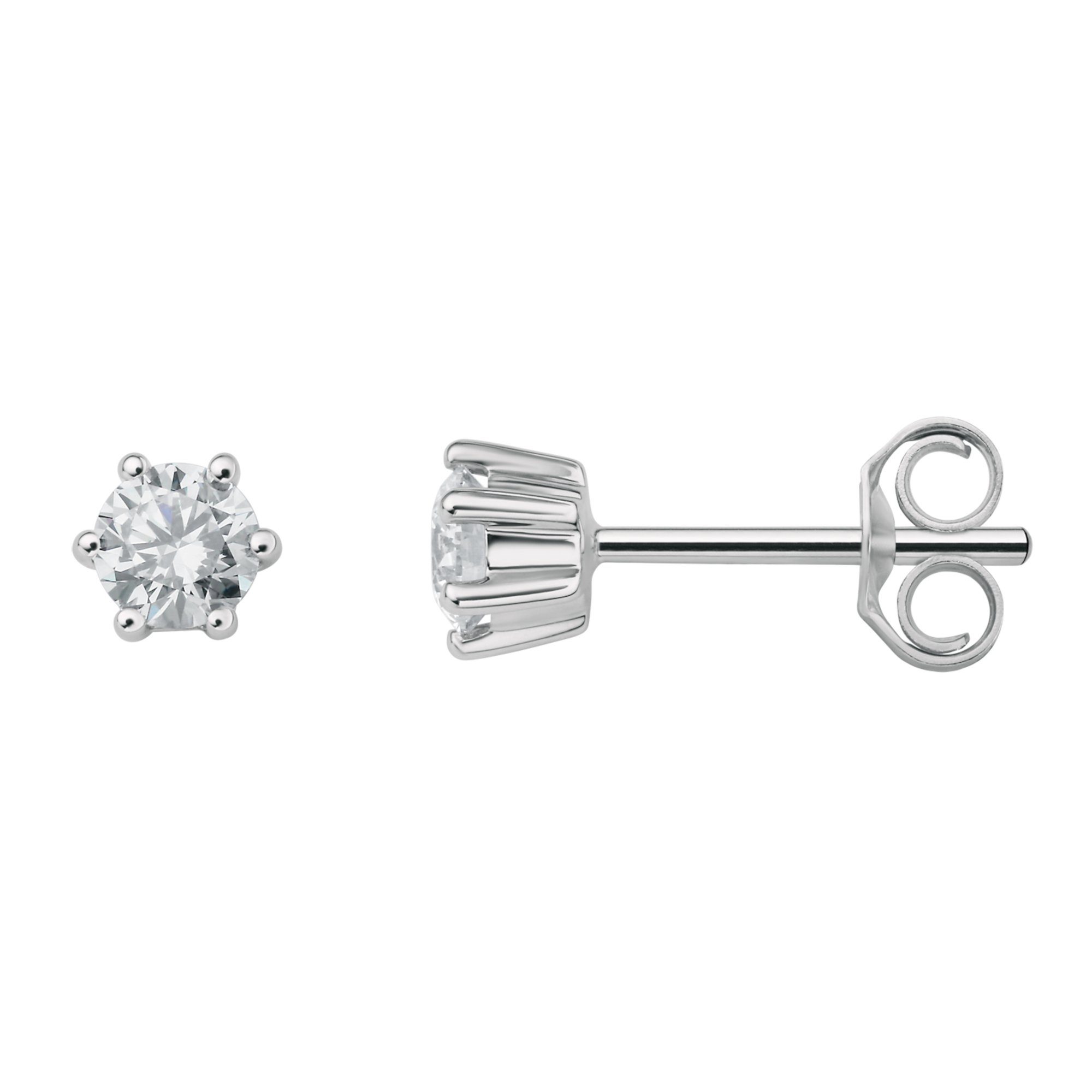 ONE ELEMENT Paar Ohrhänger 0.4 ct 950 Brillant Diamant Platin, Ohrstecker Ohrringe Schmuck Damen Platin aus
