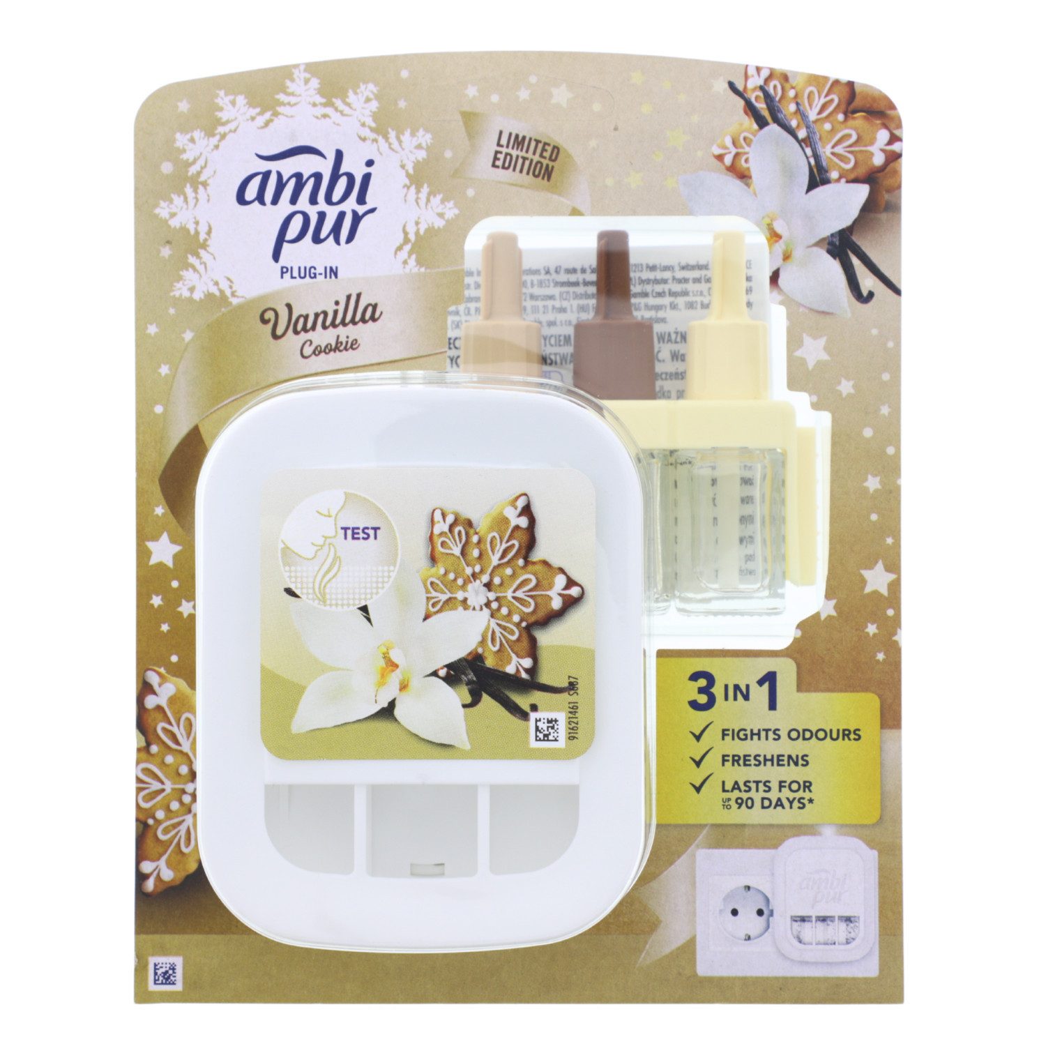 ambi pur Raumduft AmbiPur Starterset Duftstecker & Duft Flakons Vanilla Cookie 20ml elek