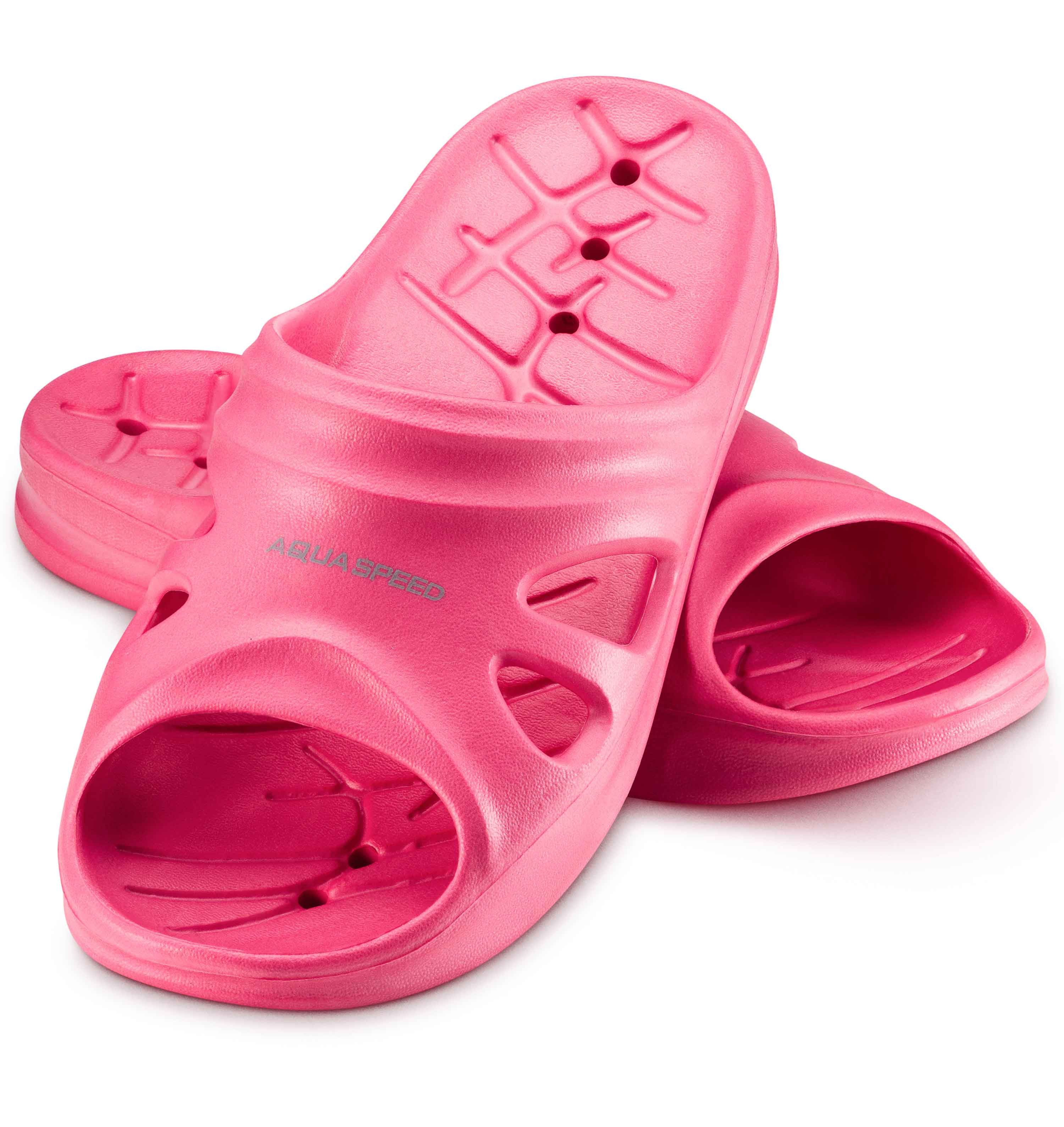 Aqua Speed Badelatschen FLORIDA + Mikrofaserhandtuch Damen Herren Kinder Badepantolette