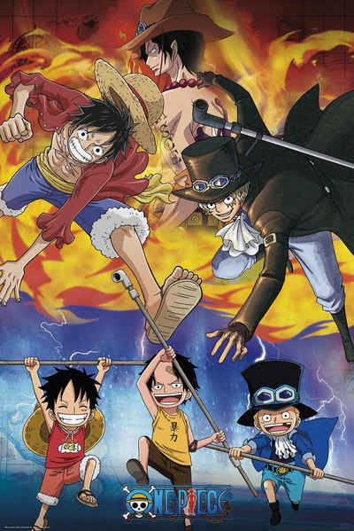 GB eye Poster »One Piece Poster Ace, Sabo & Luffy 61 x 91,5 cm«