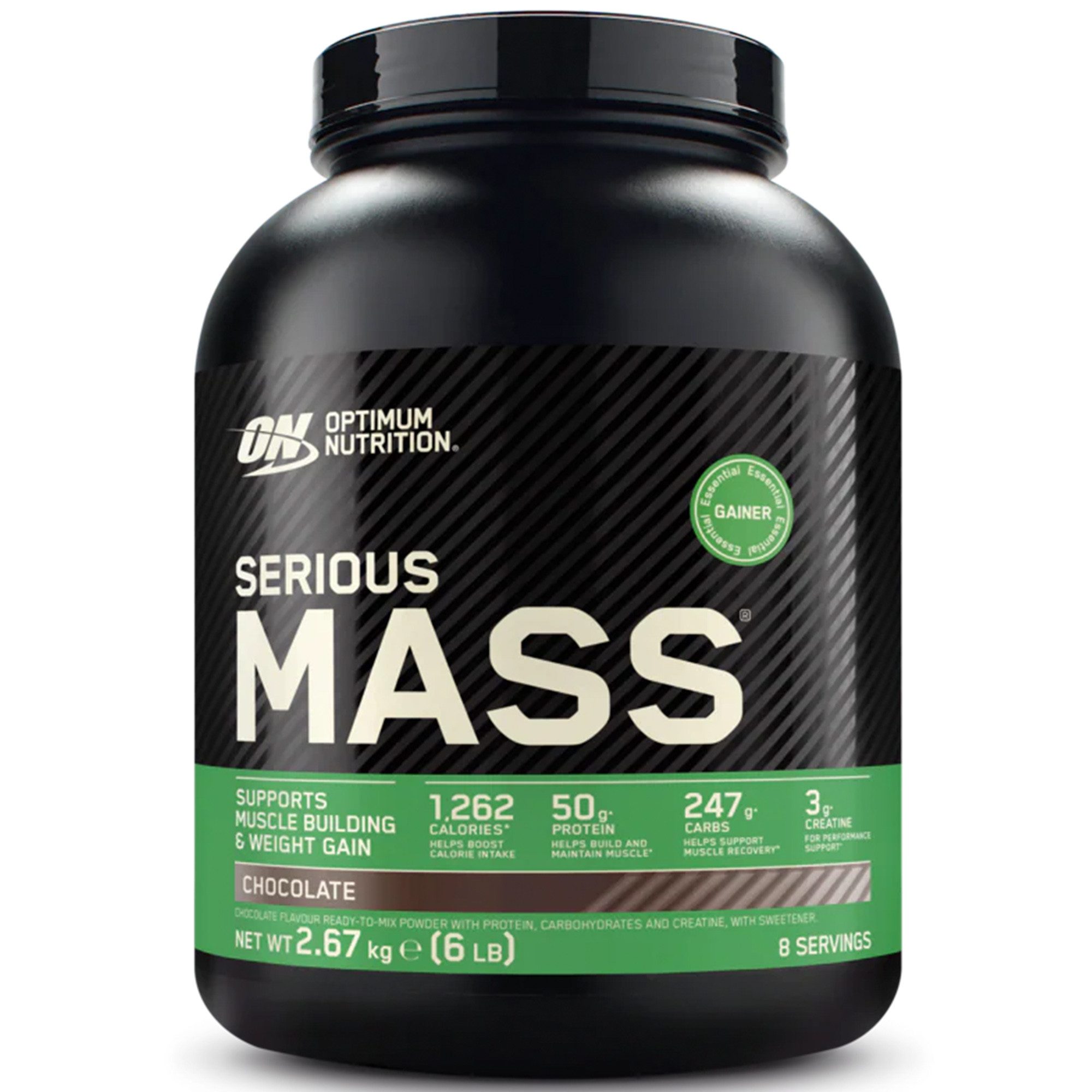 Optimum Nutrition Serious Mass, Weight Gainer Pulver, 1 er 2672 g