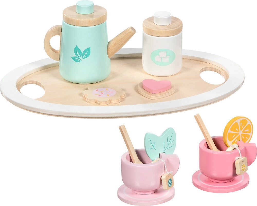 goki Spielgeschirr Teeservice für Kinder „Bunte Teestunde“ – 13-teilig, Holz, (13-tlg)