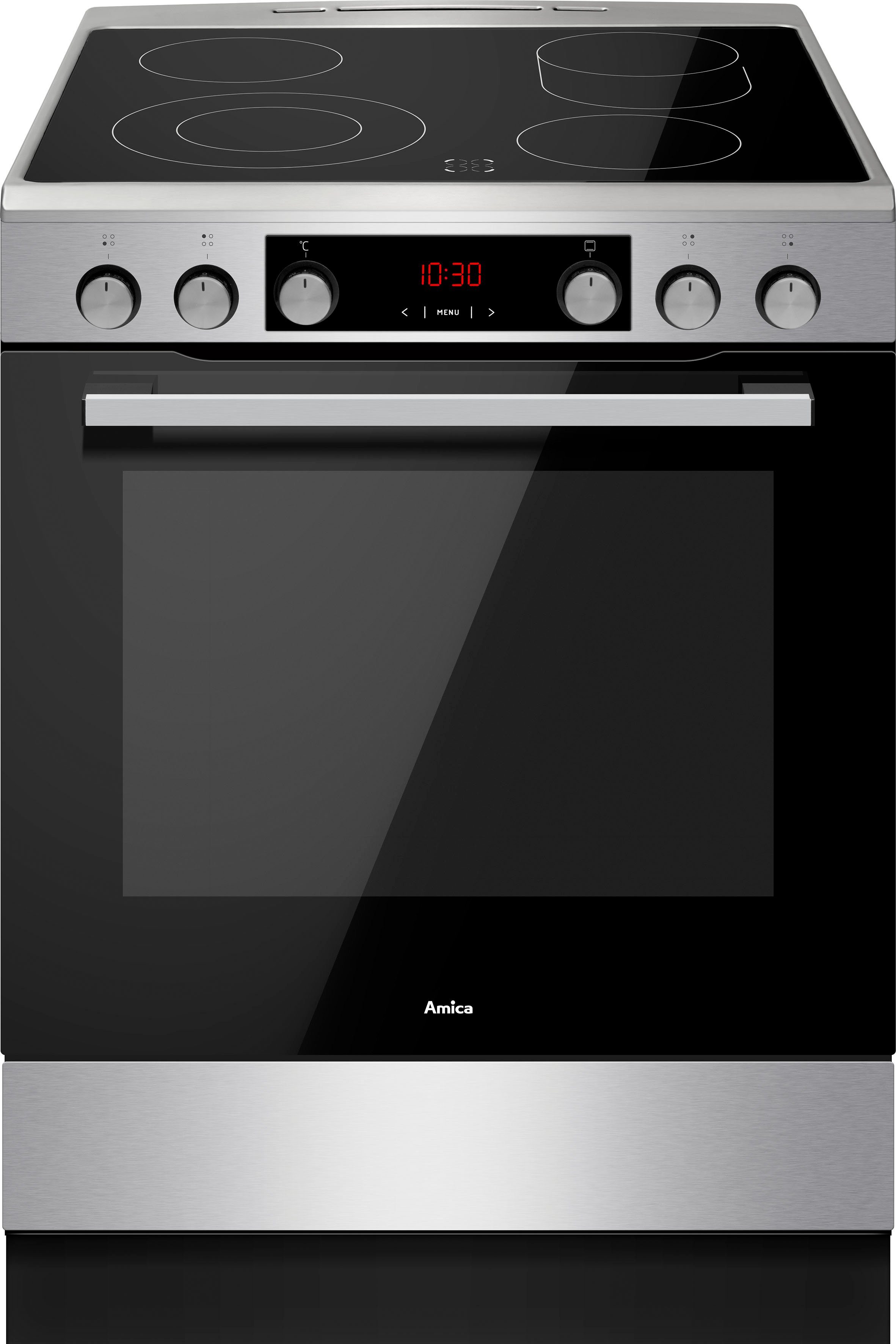 Amica Elektro-Standherd SHCX 913 100 E, mit 1-fach-Teleskopauszug, Steam Clean