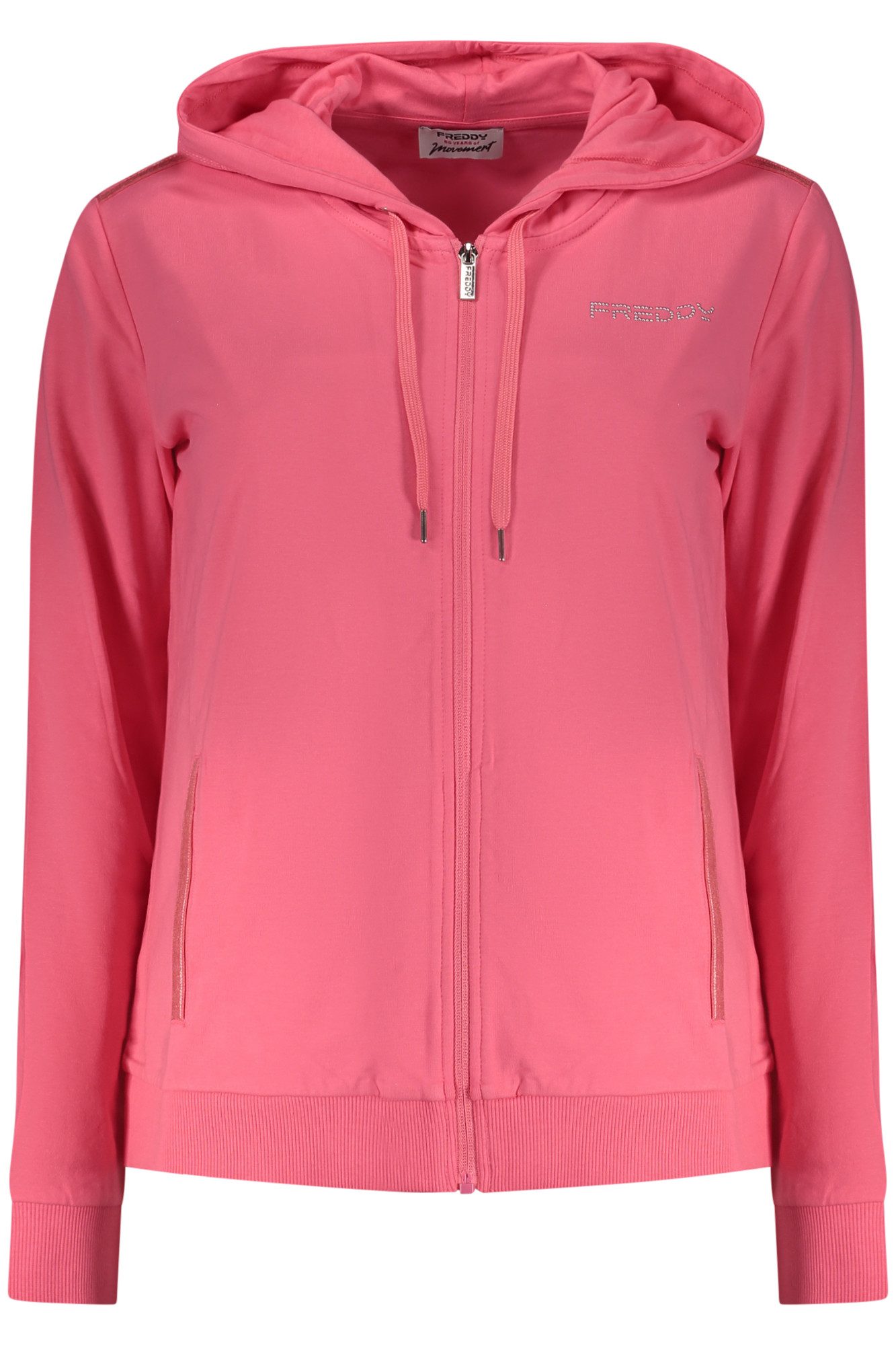 Freddy Sweatshirt Rosa Damen Sweatshirt mit Kapuze und