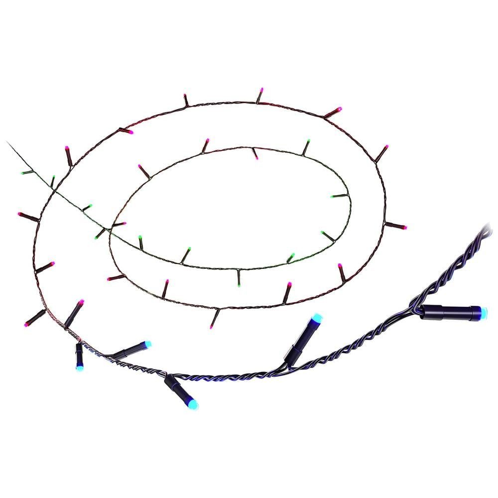 WiZ Lichterkette Fairy Light Color 20m Outdoor Lichterkette 8720169076969, per App steuerbar, mit USB-Anschluss, Leuchtfarbe einstellbar