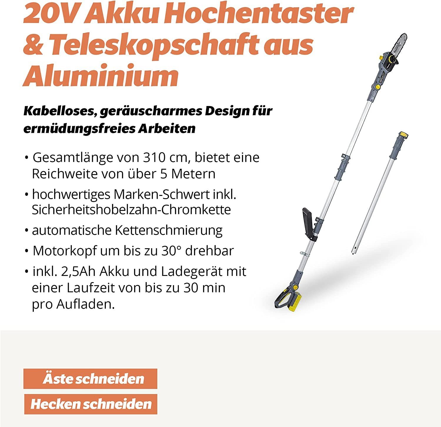 Fanztool Akku-Kettensäge FANZTOOL 20V Akku-Hochentaster mit günstig online kaufen