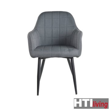HTI-Living Esszimmerstuhl Stuhl Albany Webstoff Grau (Stück, 1 St), Esszimmerstuhl Armlehnenstuhl Polsterstuhl