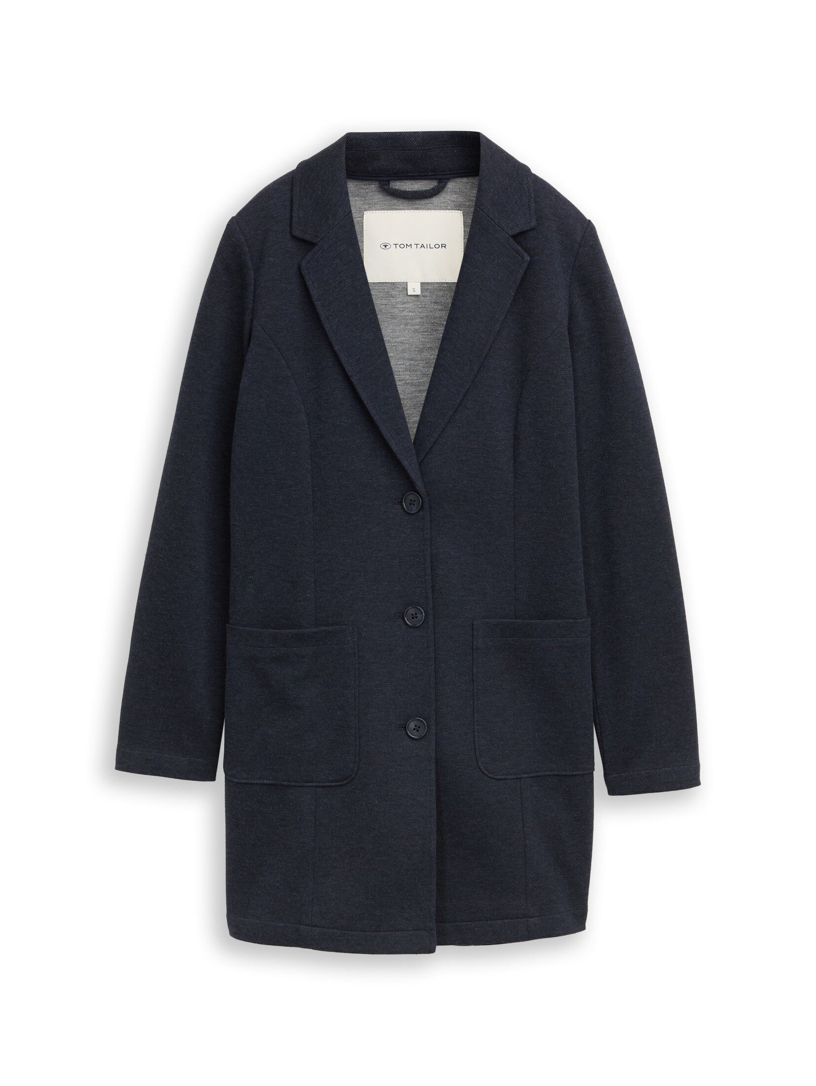 TOM TAILOR Kurzmantel Jacken Slim Fit Mantel mit aufgesetzten Taschen