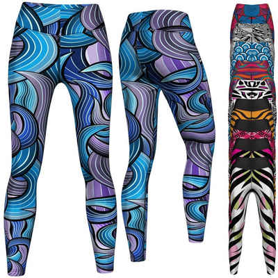 German Wear Leggings GYM-8003 Leggings Sehr dehnbar Fitness Sport Yoga Gymnastik Training Freizeit