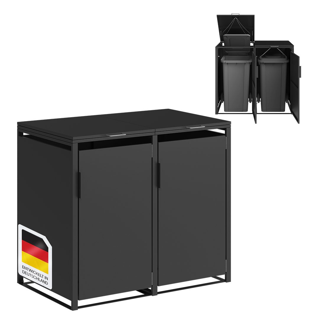 STEELSØN Mülltonnenbox Thoria (für 2 Tonnen günstig online kaufen