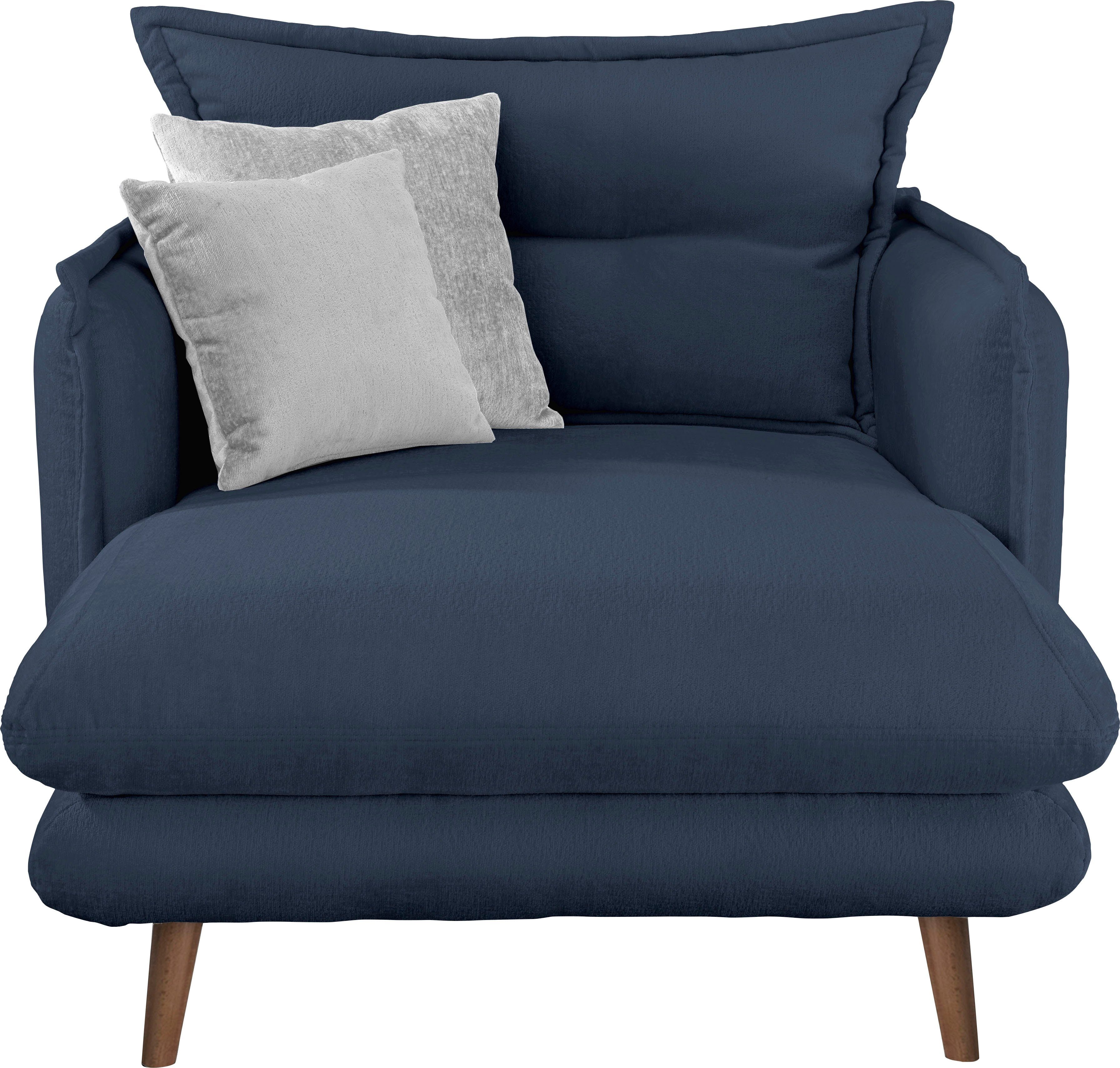 INOSIGN Loveseat Lazio, moderner Sessel einer bequemen Stk. Polsterung, 2 mit Zierkissen