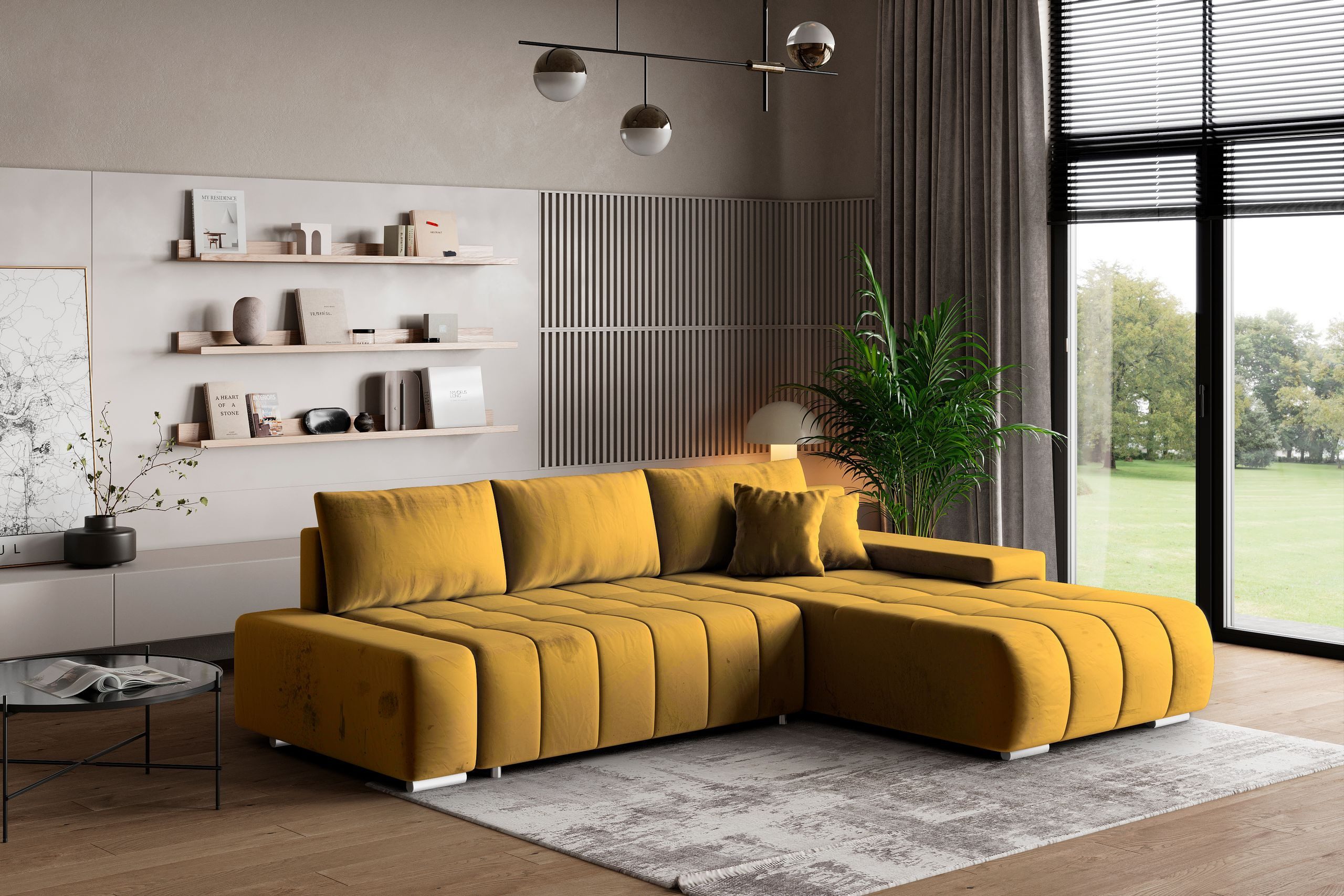 Masseno Ecksofa ALESE mit Schlaffunktion L-Form, günstig online kaufen