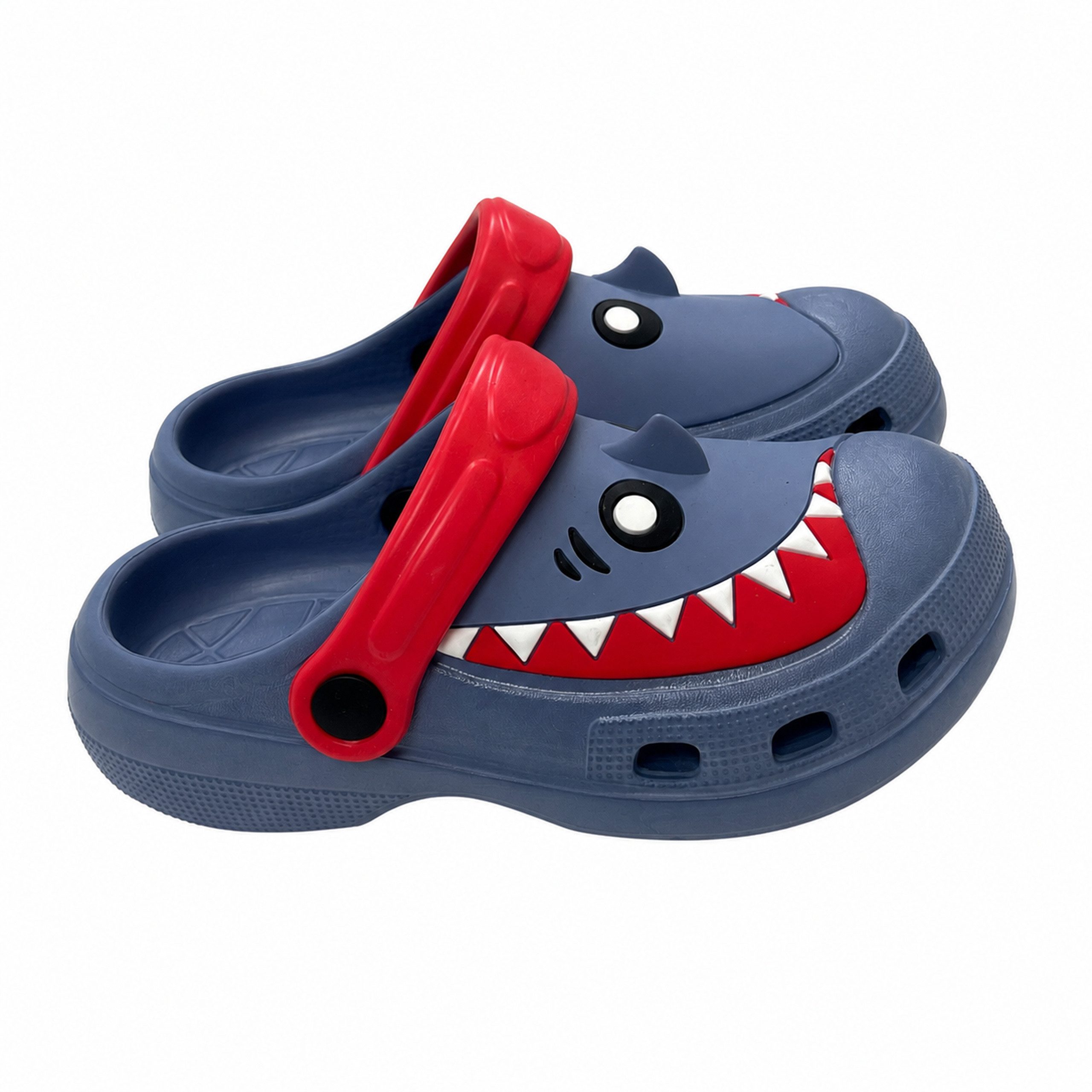 kamelshopping Clogs für Kinder mit Fersenriemen und Belüftungslöchern Clog verschiedene Motive, ideal als Gartenschuh, Badeschuh, Hausschuh etc.