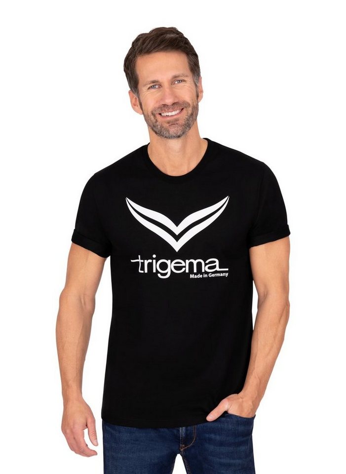 Trigema T-Shirt TRIGEMA T-Shirt mit TRIGEMA-Logo