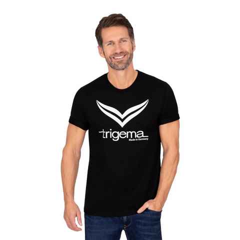 Trigema T-Shirt TRIGEMA T-Shirt mit TRIGEMA-Logo (1-tlg)