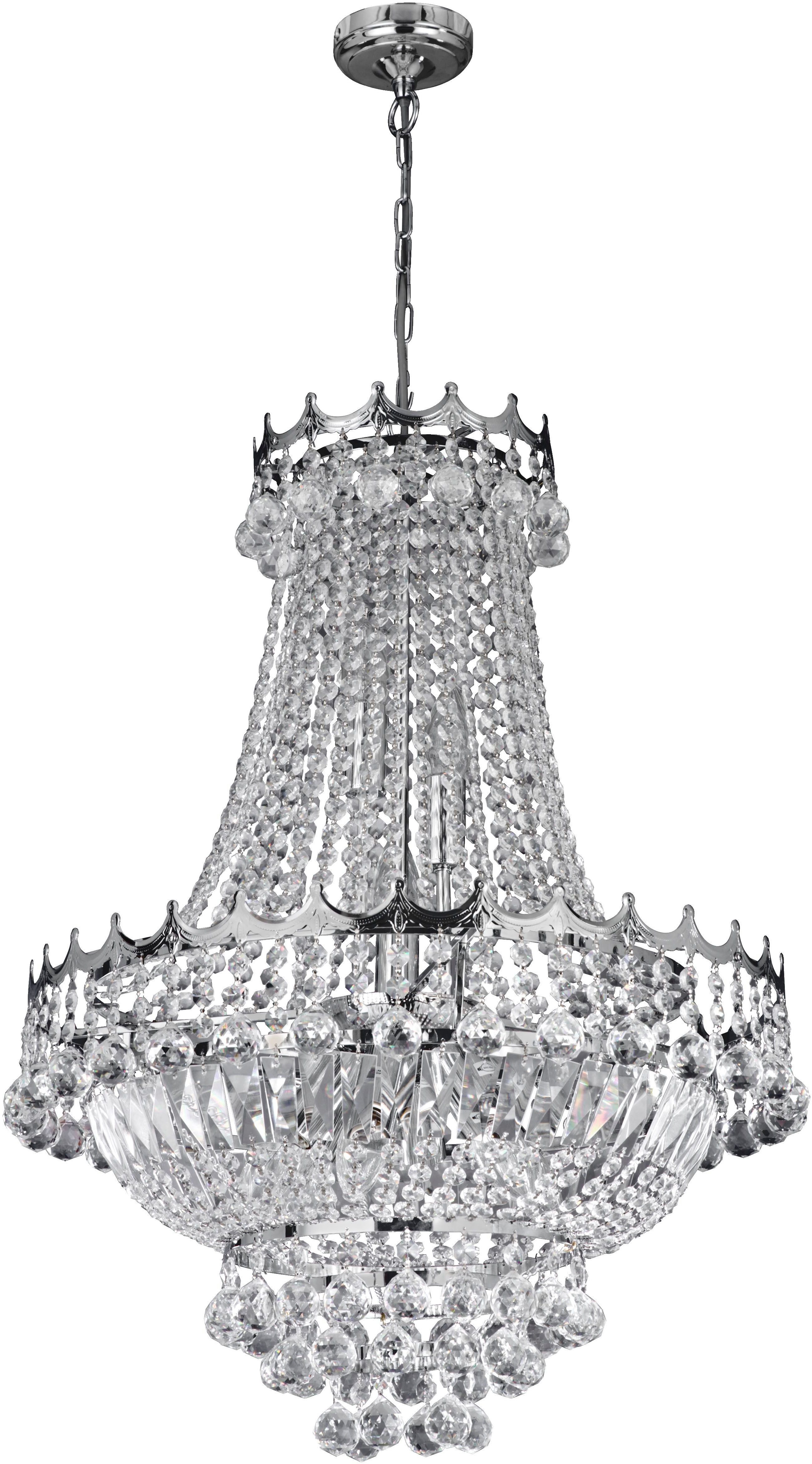 Searchlight Kronleuchter Hängeleuchte Versailles, 9-flammig, ohne Leuchtmittel, Glamourös