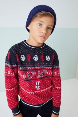 Next Strickpullover Weihnachts-Pullover Englischer Fußball (1-tlg)