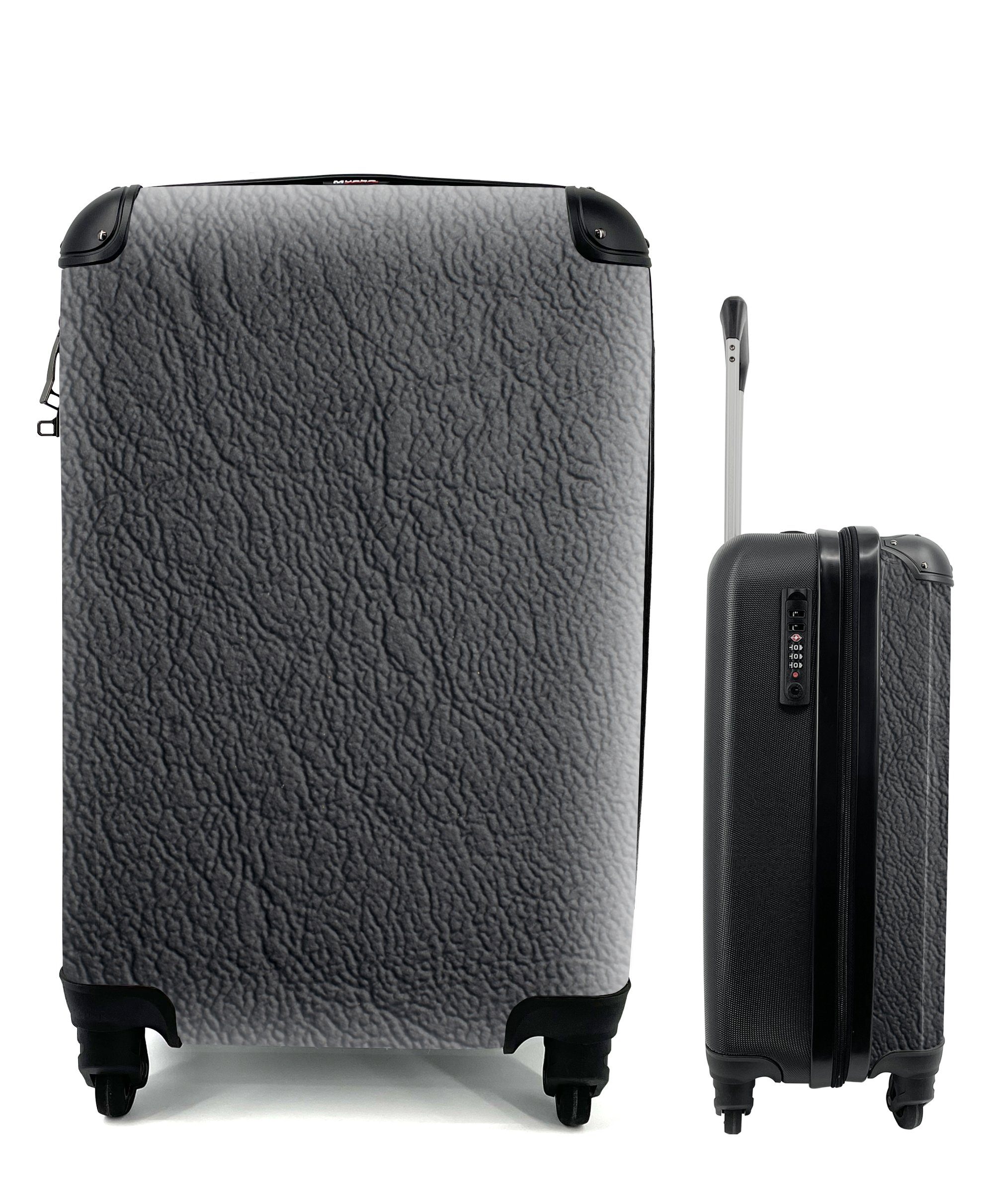 mit MuchoWow 4 Handgepäck für Nahaufnahme rollen, einer Reisetasche Reisekoffer Handgepäckkoffer Lernstruktur, Ferien, Rollen, Trolley, Eine
