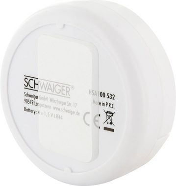 Schwaiger HSA100 532 Glasbruchmelder (lauter abschreckender Alarm-Ton, Aktivierung/Deaktivierung über Regler)