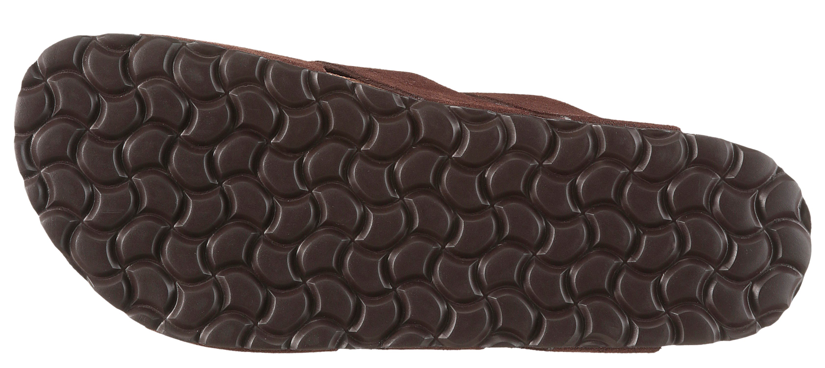Man's World Pantolette Schlappen, Sommerschuh, Hausschuh mit vorgeformtem Fußbett