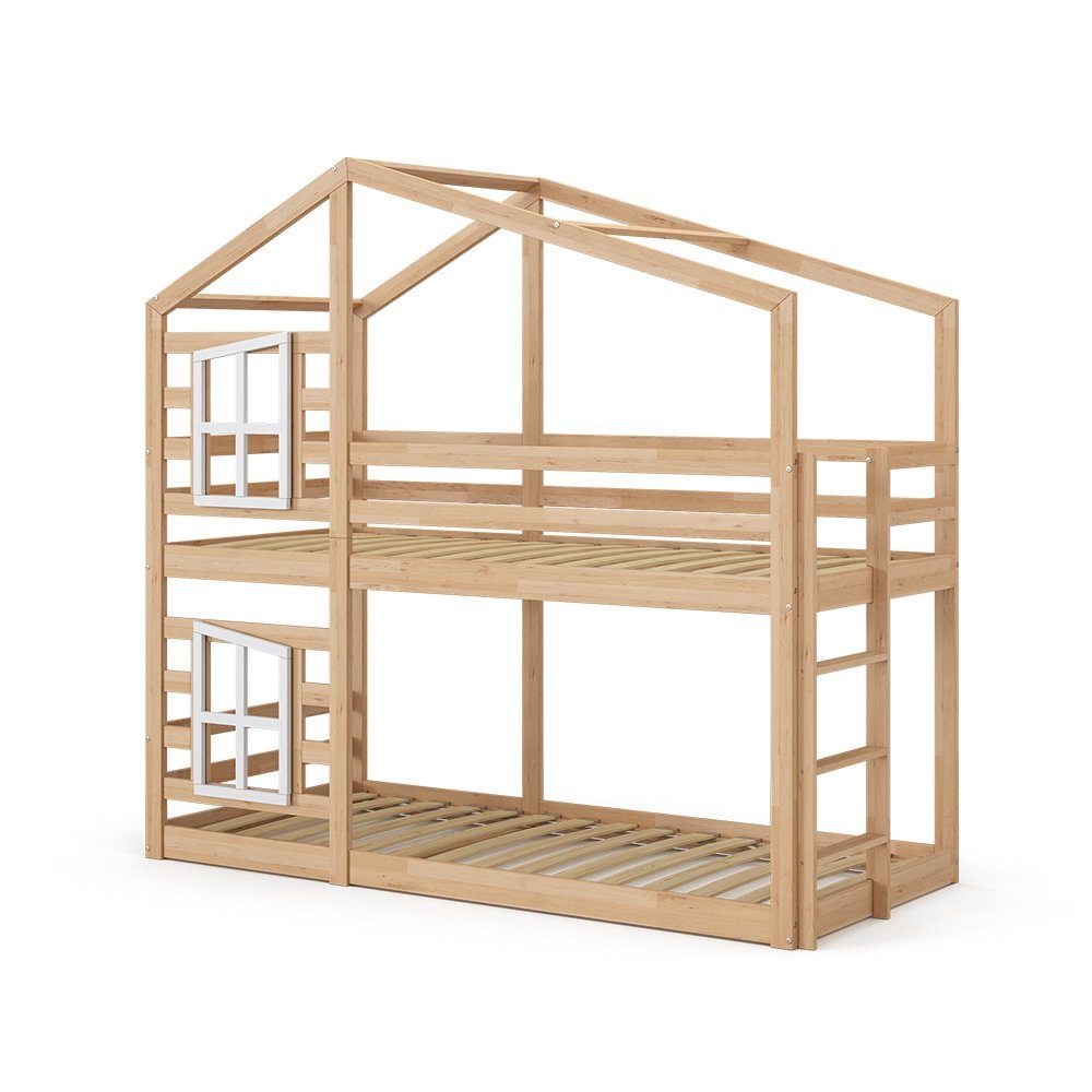 VitaliSpa® Etagenbett Maja, Naturholz, 90x200 cm günstig online kaufen