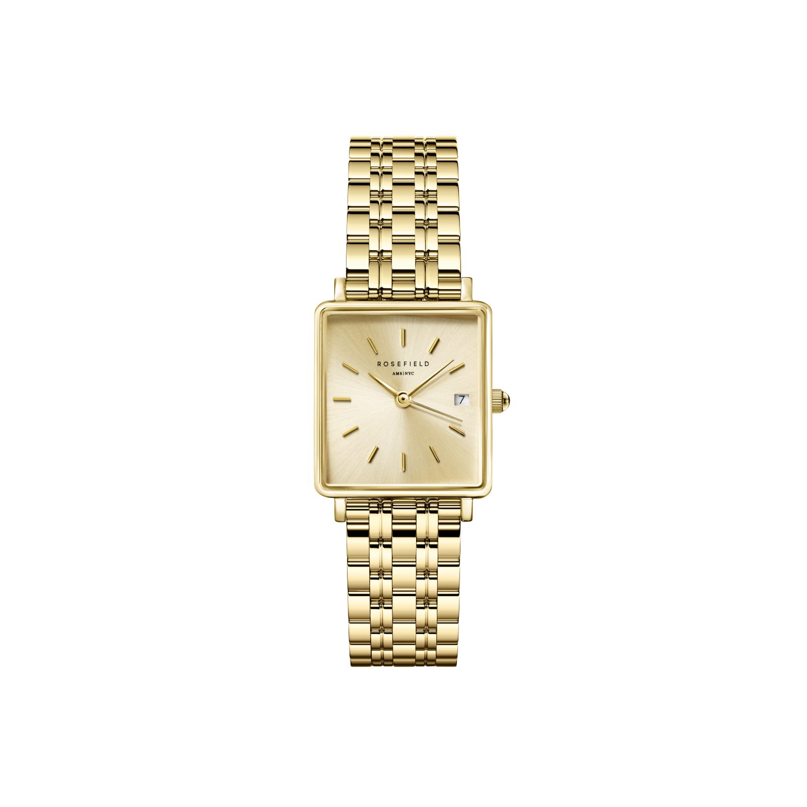 ROSEFIELD Quarzuhr ROSEFIELD Damenuhr Boxy XS 24mm Goldfarben