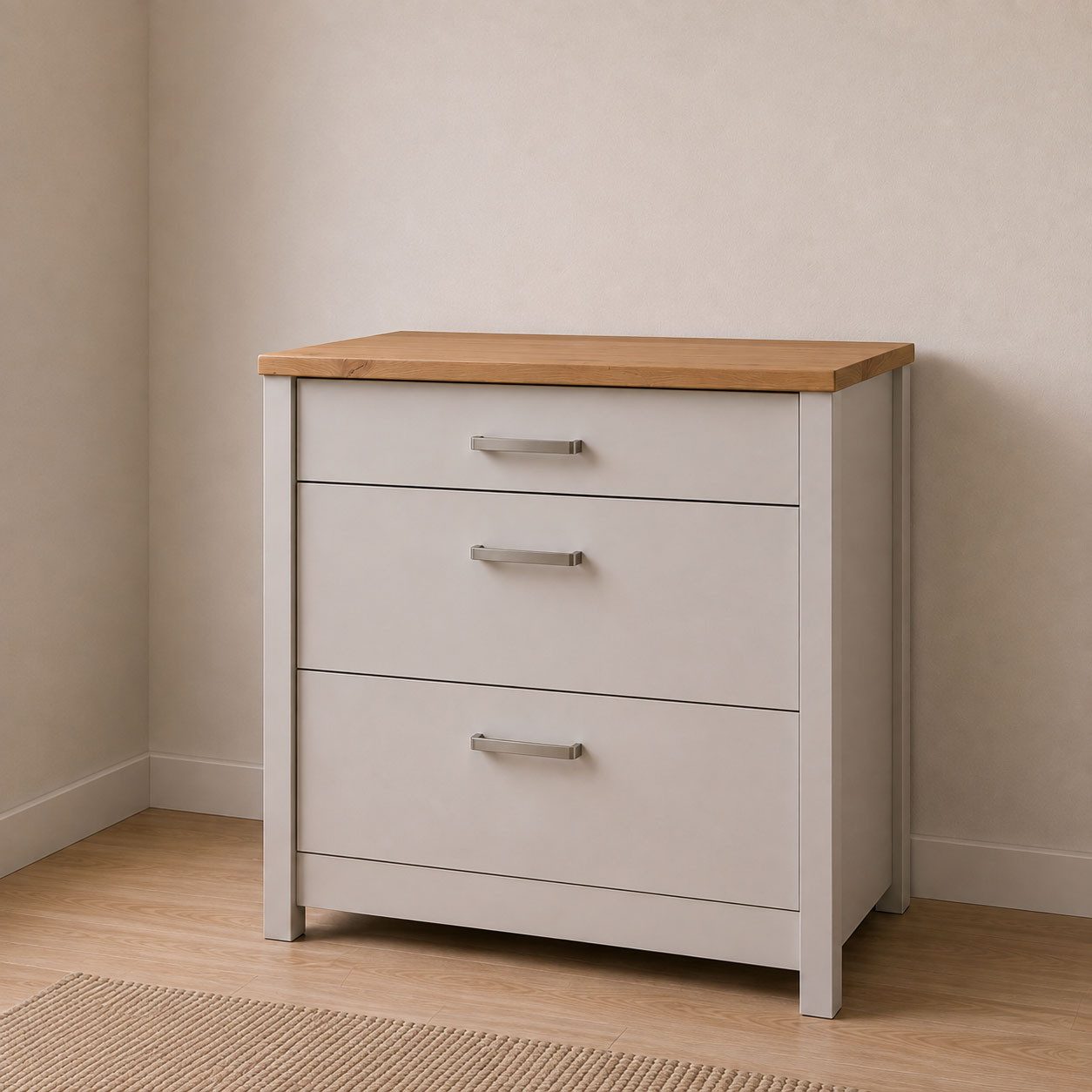 Inter Link Unterschrank Pienza, Küchenschrank, Kochfeldschrank, HPL-Arbeitsplatte, Hitzeschutz (1-St) Für 60/90-cm Kochfeld, Soft-Close, Füße höhenverstellbar, 100x60x92
