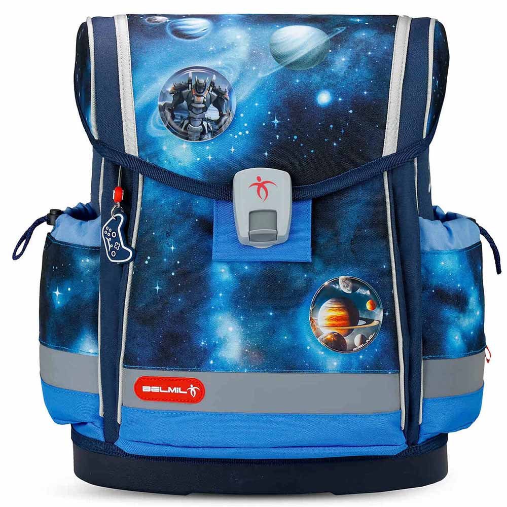Belmil Schulranzen Set Classy Plus 10-teilig 2025 Jungen Galaxy Light