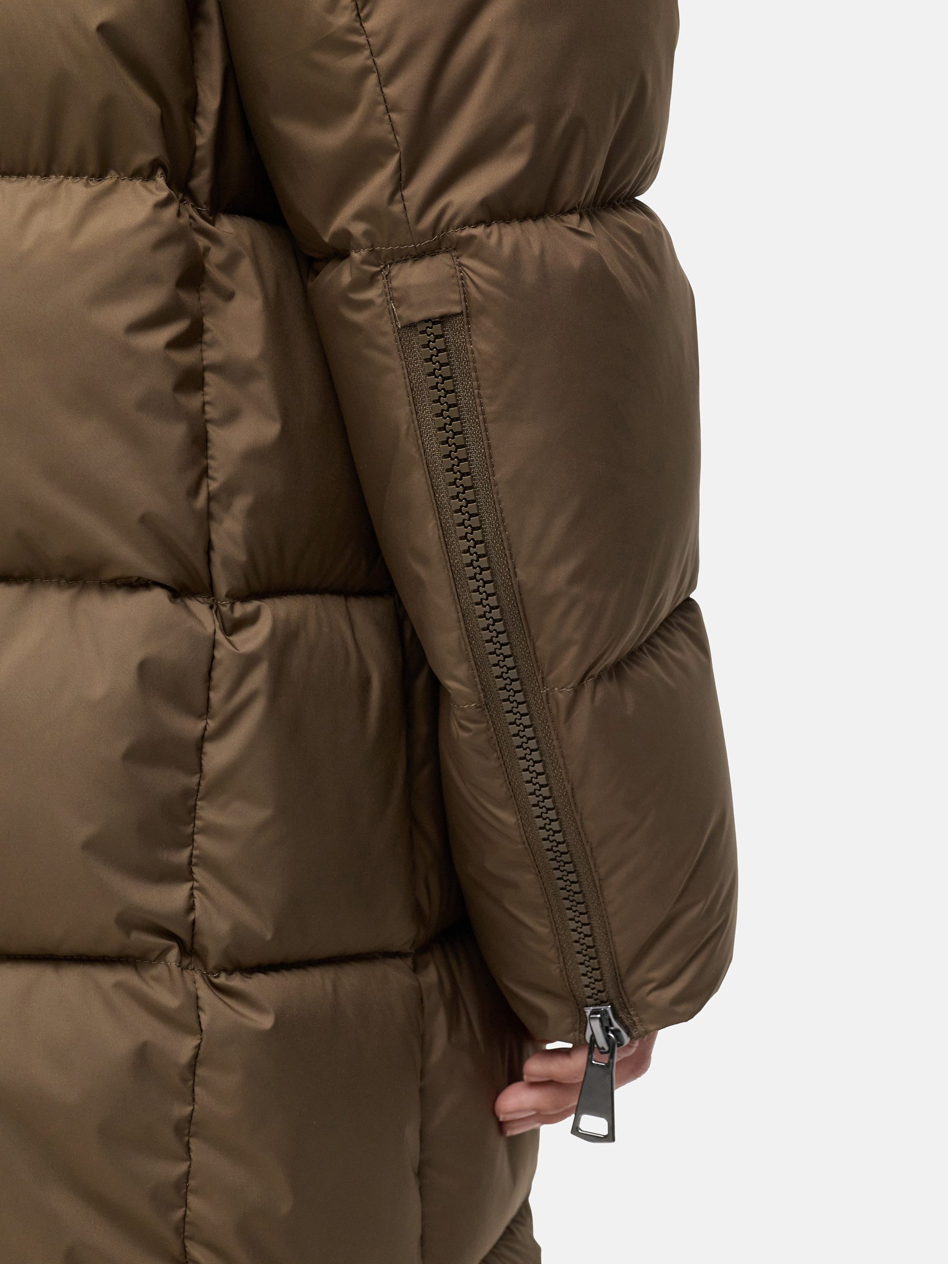 Manisa Steppjacke Fakedownmantel long